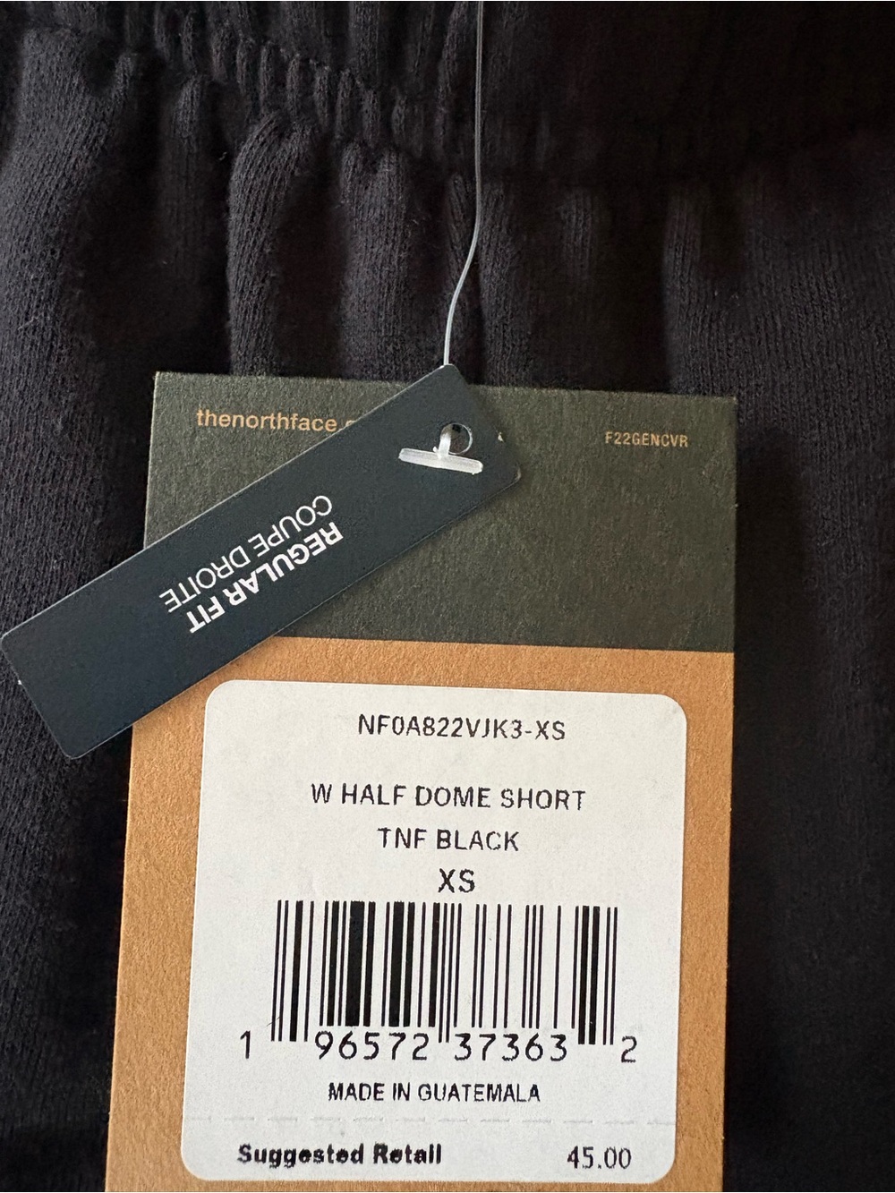 NWT The North Face Half Dome Shorts Women’s XS Black Cotton Fleece Pockets - Picture 3 of 5